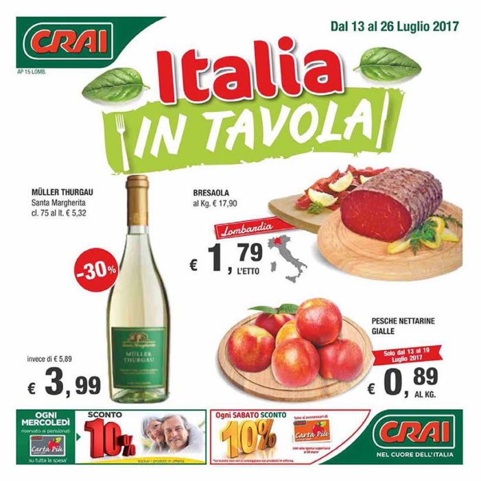 Volantino valido dal 13 giugno al 26 luglio Volantino valido dal 13 giugno al 26 luglio