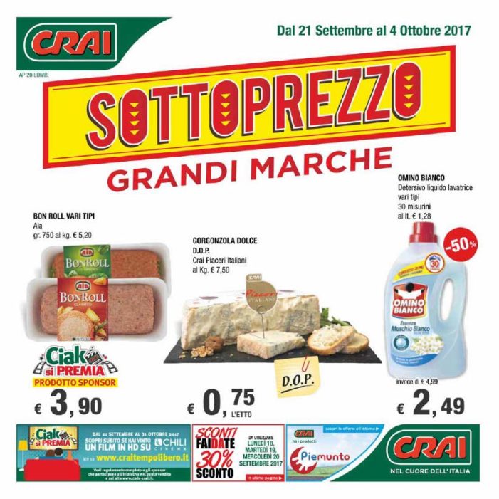 Volantino valido dal 21 settembre al 4 ottobre Volantino valido dal 21 settembre al 4 ottobre