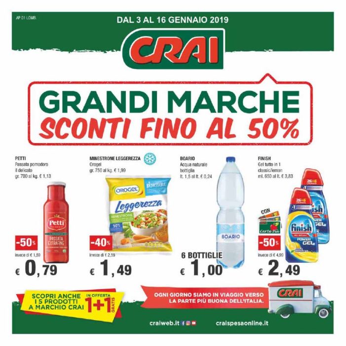 Volantino dal 3 al 16 gennaio 2019 Volantino dal 3 al 16 gennaio 2019