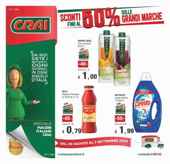 Volantino dal 20 agosto al 2 settembre Volantino dal 20 agosto al 2 settembre